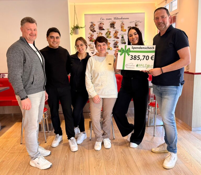 Eis essen. Gutes tun.